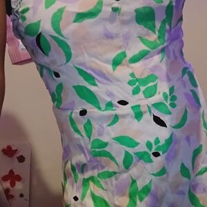 GB Girls Green And Cream Dress